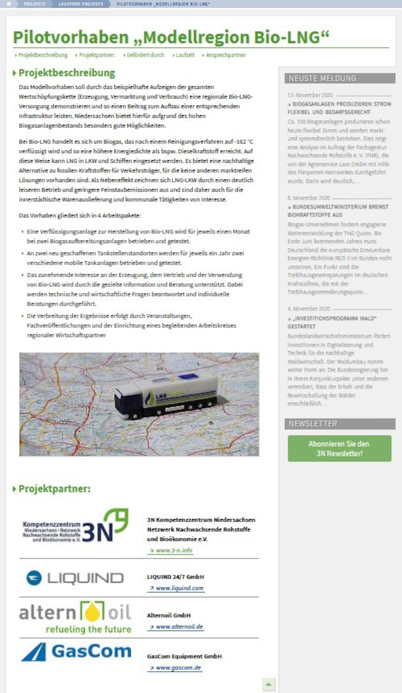 Projekt pilotażowy "Modellregion Bio-LNG" Image 1