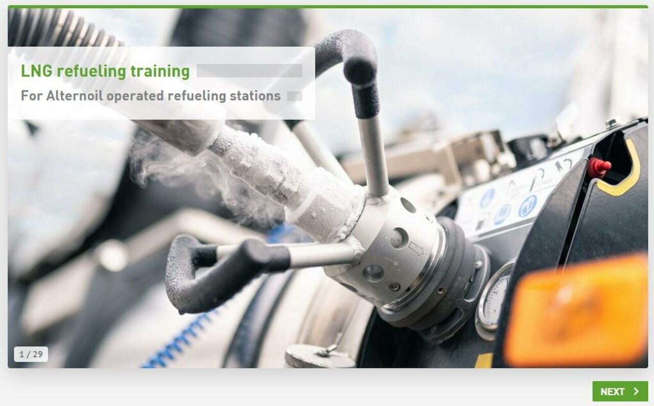 Online LNG refuelling training 