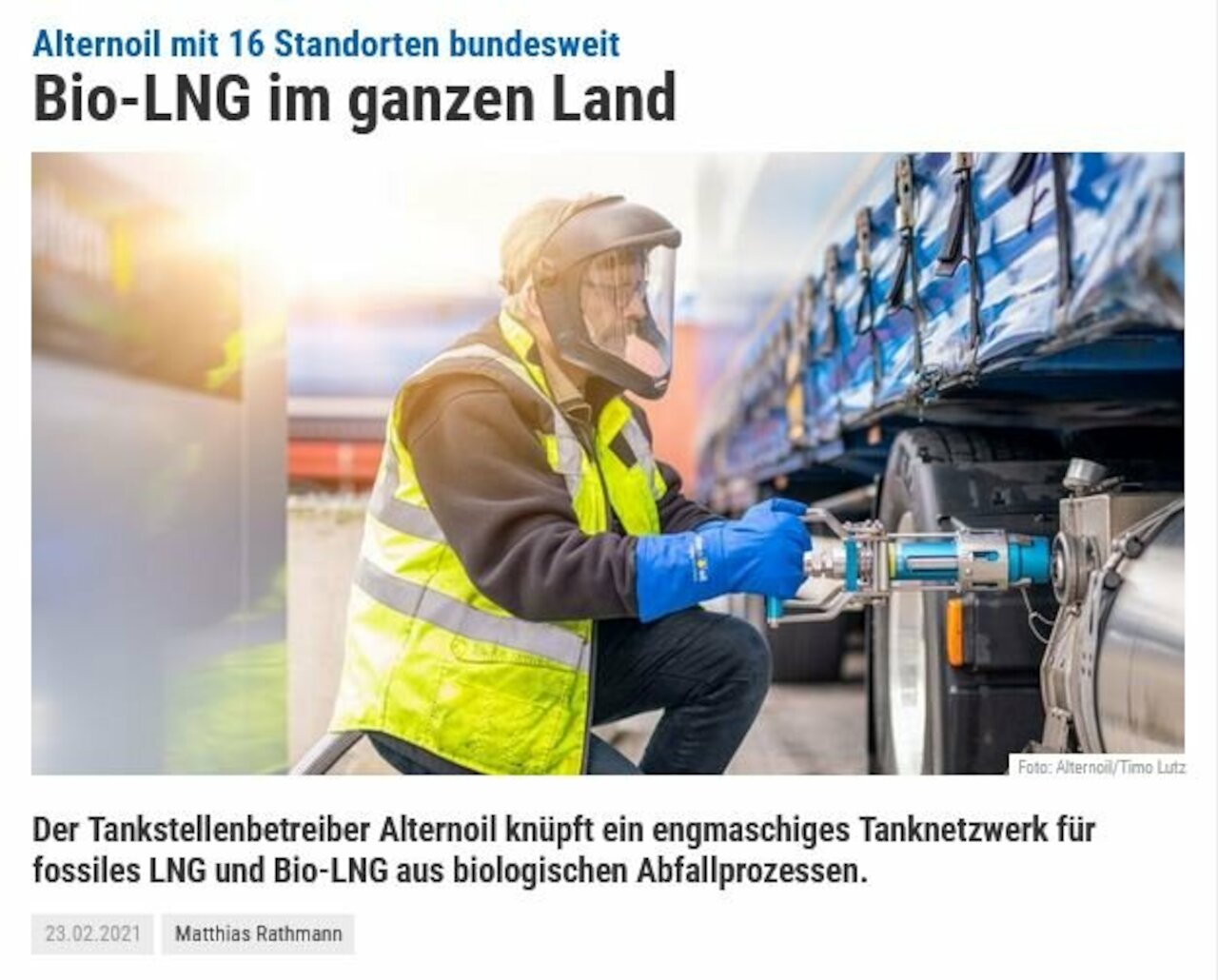 Bio-LNG im ganzen Land Image 1