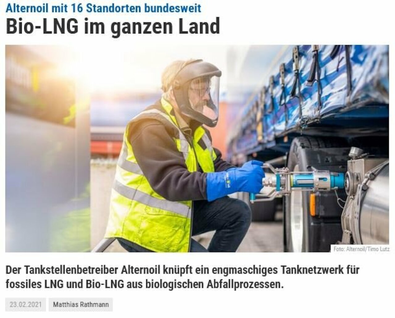 Bio-LNG throughout the country Image 1