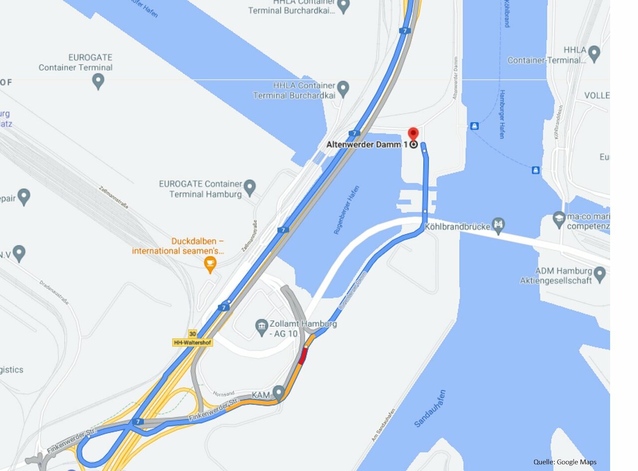 Hinweis: Tankstelle Hamburg - Zufahrt über Rugenberger Damm Image 2