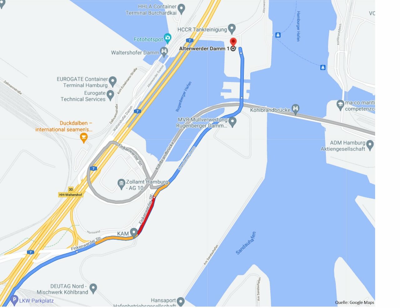 Nota: stazione di servizio di Amburgo - accesso via Rugenberger Damm Image 1