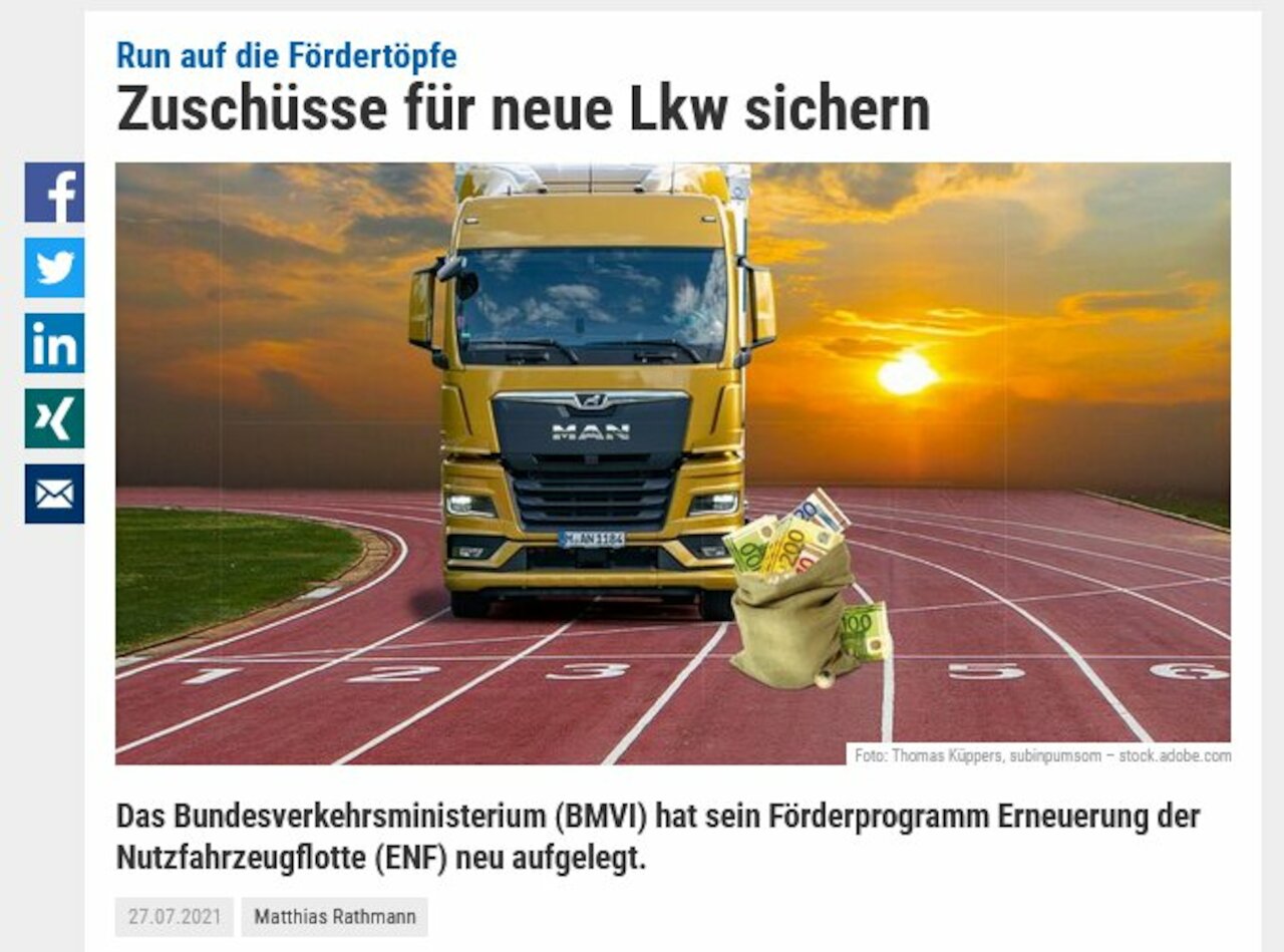 Aussicht auf weitere Förderung