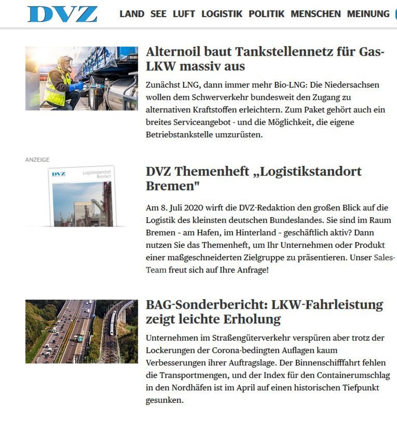 Alternoil baut Tankstellennetz für Gas-LKW massiv aus Image 1