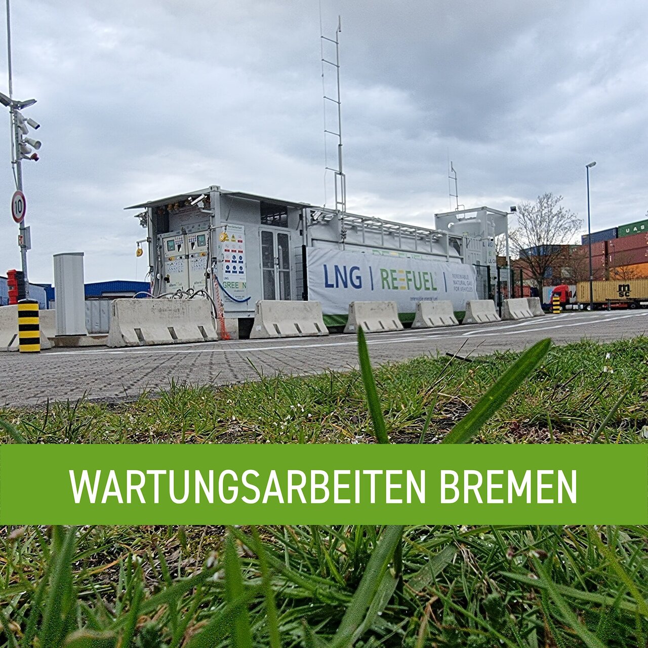 Wartungsarbeiten REEFUEL LNG Tankstelle