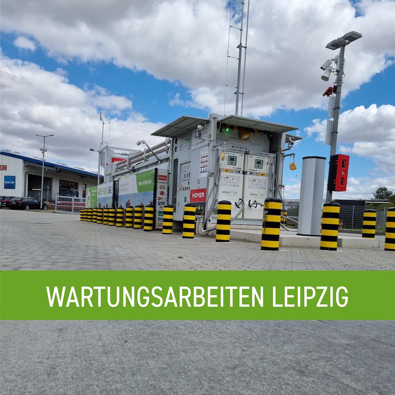 Wartungsarbeiten REEFUEL LNG Tankstelle
