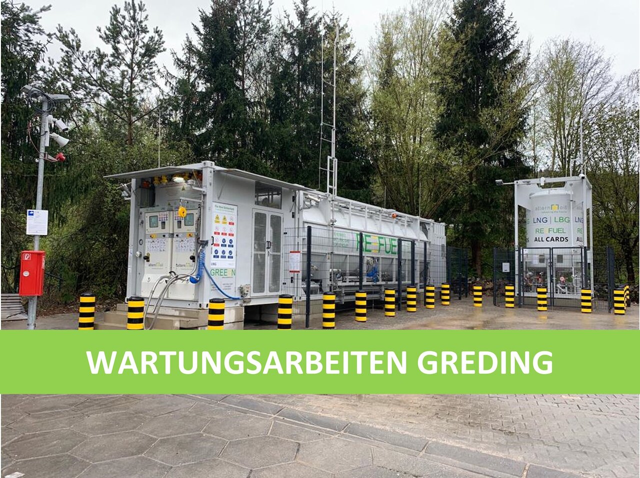 Wartungsarbeiten REEFUEL LNG Tankstelle