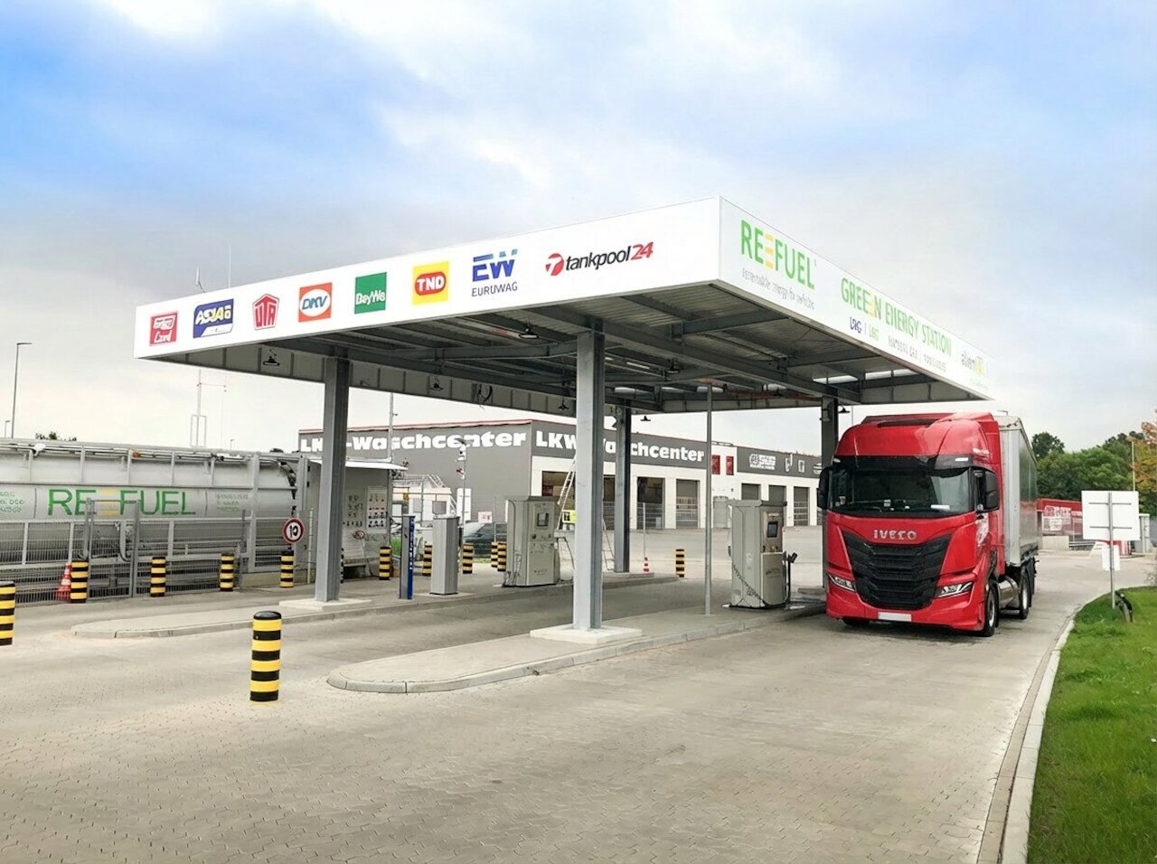 Lavori di ammodernamento della stazione di rifornimento REEFUEL Bio-LNG Image 1